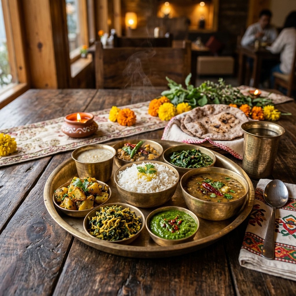 Authentic Pahadi Thali Food